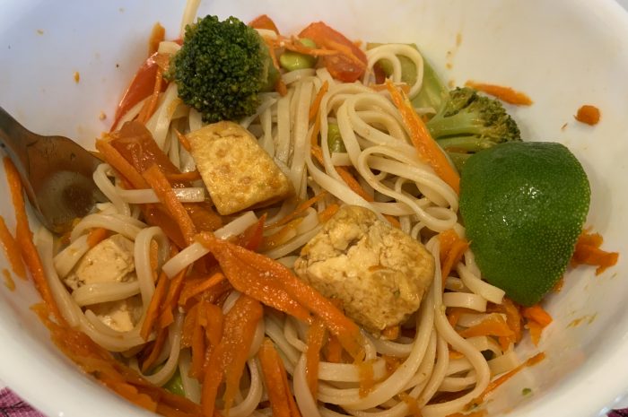 Vegan Tofu and Vegetable Pad Thai
